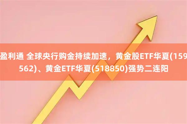 盈利通 全球央行购金持续加速，黄金股ETF华夏(159562)、黄金ETF华夏(518850)强势二连阳